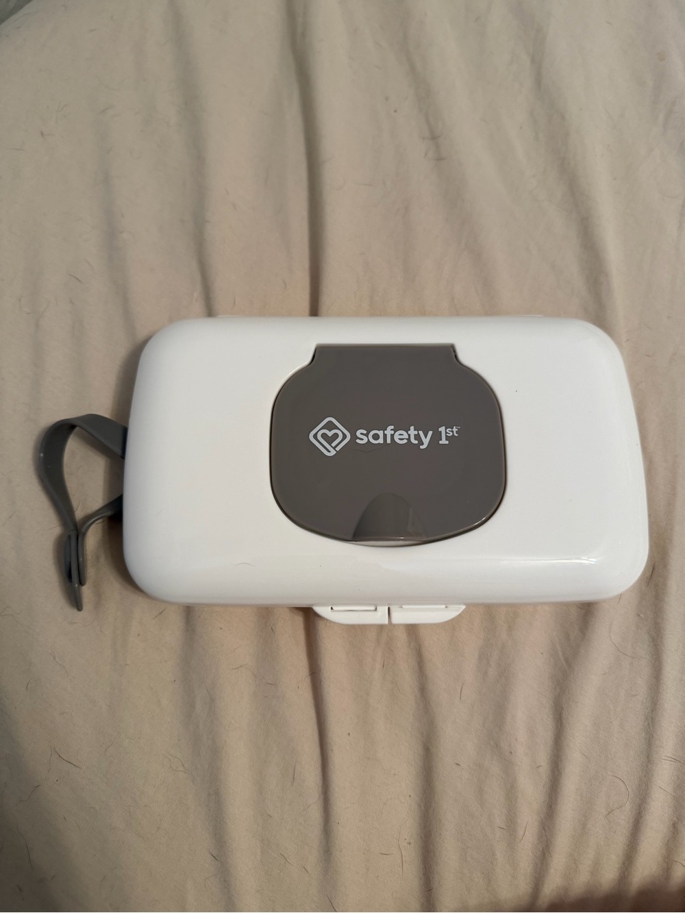 Safety 1st White and Gray Portable Baby Wipes Dispenser